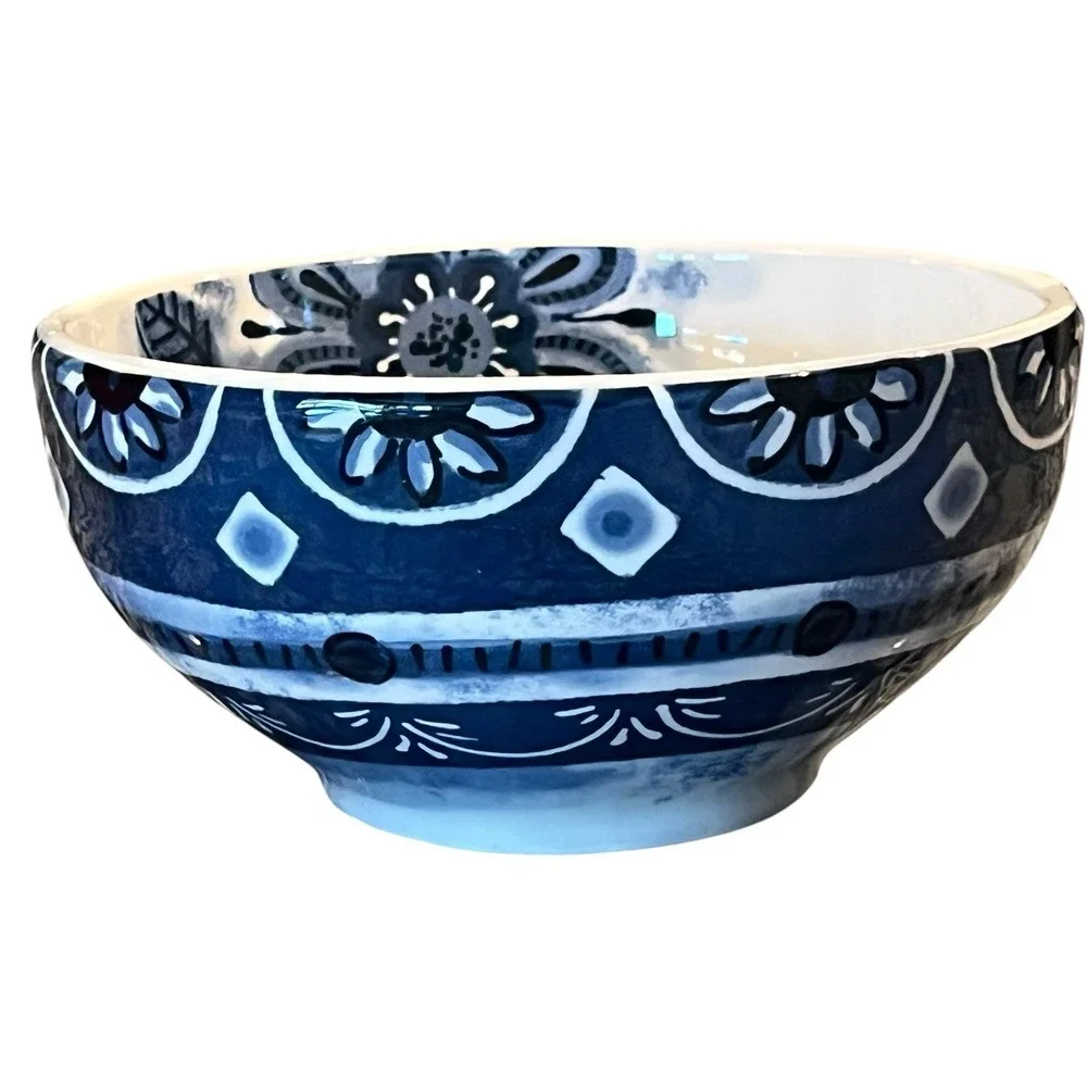 Pier 1 Imports Indigo Floral 6